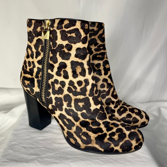 michael kors animal print boots
